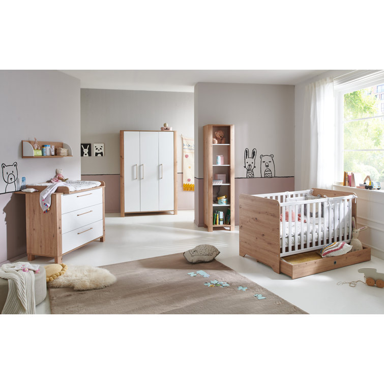 Arthur Berndt Babyzimmer Set Marlon - Bett & Wickelkommode 2-teilig